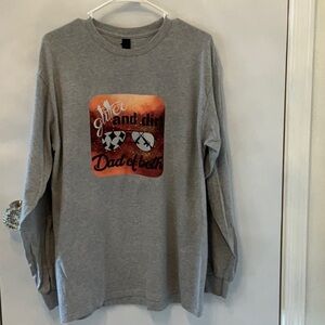 Men’s long sleeve graphic Tshirt Size Large.  NWOT
